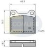 COMLINE CBP0731 Brake Pad Set, disc brake